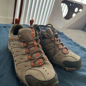 Kids' Brown and Orange Sneakers